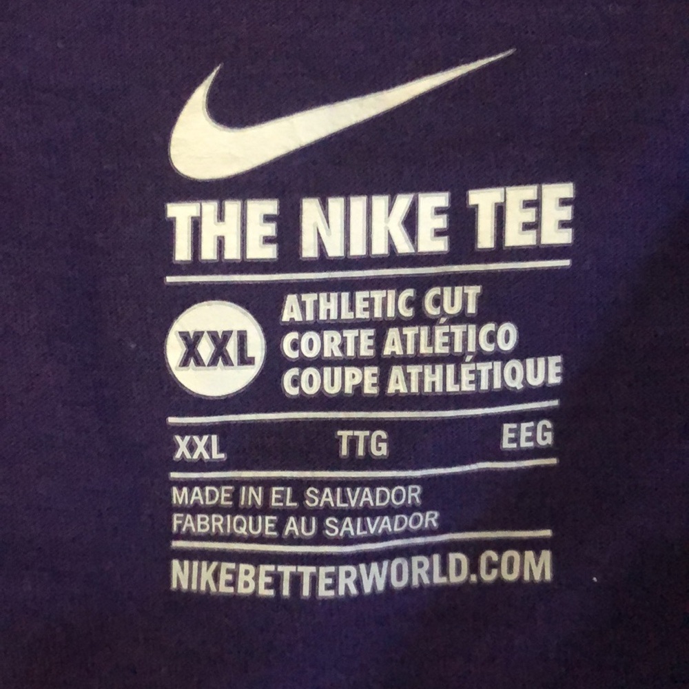 Nike purple T-shirt XXL - Picture 4 of 4